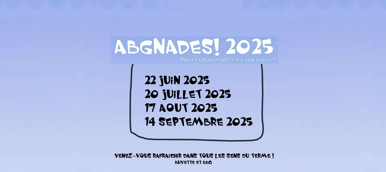 Dates des ABgnades 2025 à l'étang Remy. Organisé par l'asbl ALBA à Habay-la-Neuve.